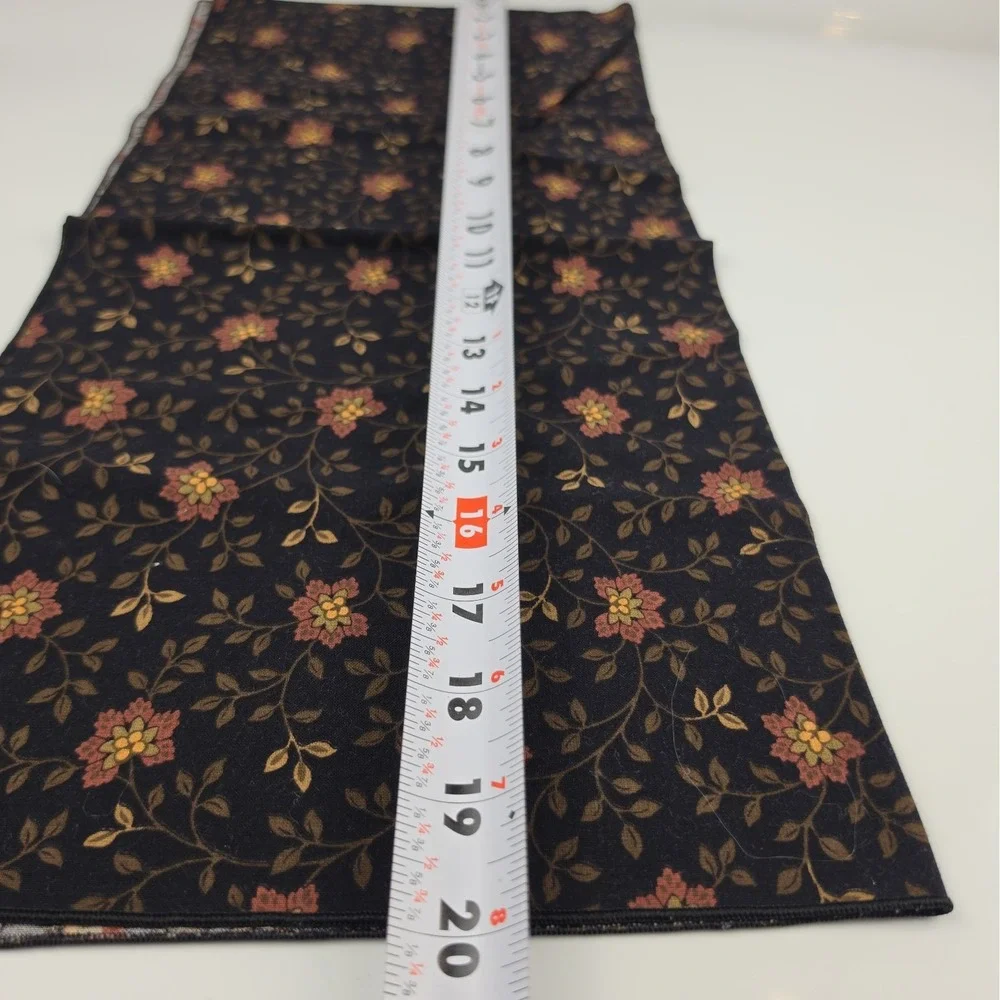 Vera Bradley Black Walnut Retired 8 Placemats 8 Napkins Quilted Cotton Set